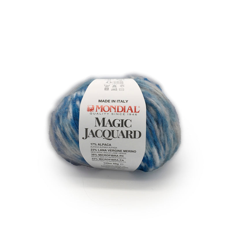 Lana Magic Jacquard &quot;Panna-Azzurro-Grigio-Cielo&quot; 930