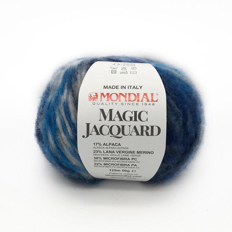 Lana Magic Jacquard &quot;Blu-Panna-Bluette&quot; 931